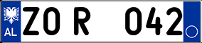 Trailer License Plate